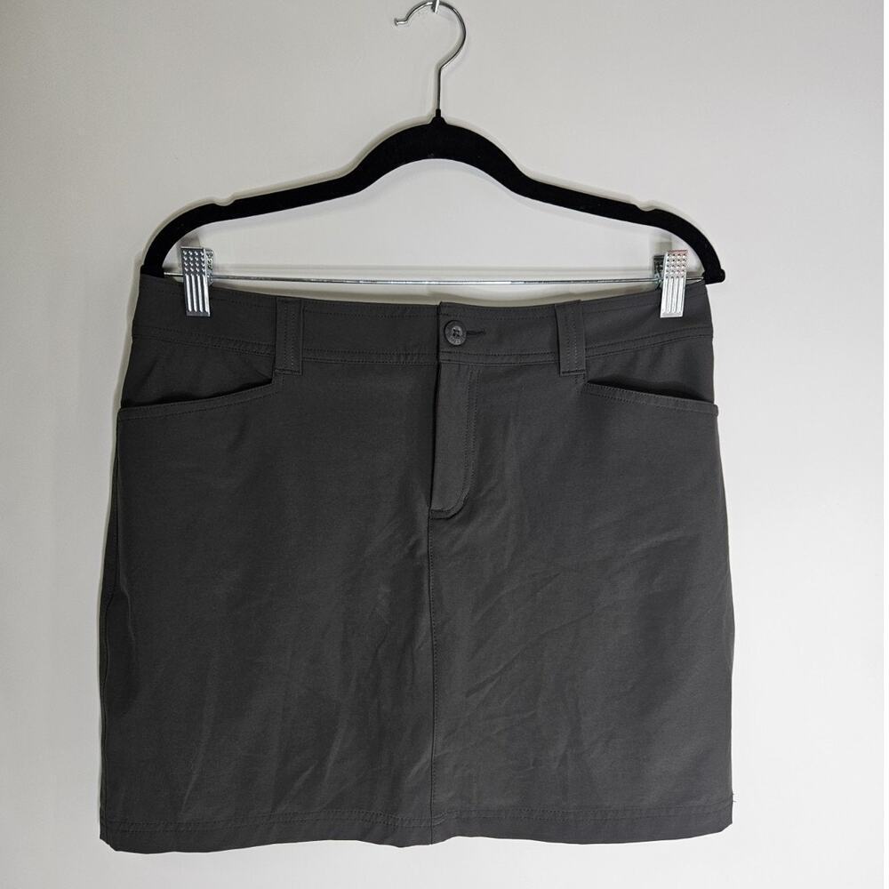 Eddie Bauer Women Gray Golf Skort Skirt Womens Size 8